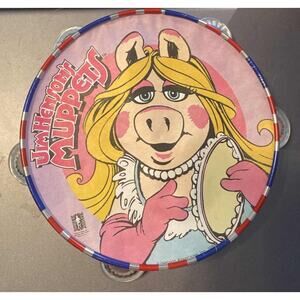 VINTAGE Jim Henson's Muppets Miss Piggy Tambourine 1981 Musical Toy